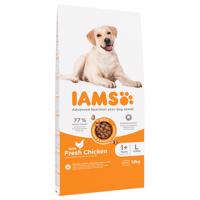 12kg IAMS Advanced Nutrition Adult Large Dog csirke száraz kutyatáp 10+2 ingyen