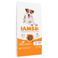 12kg IAMS Advanced Nutrition Adult Small & Medium Dog csirke száraz kutyatáp 10+2 ingyen