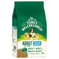 12kg James Wellbeloved Adult Dog Hypoallergenic hal & rizs száraz kutyatáp