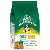 12kg James Wellbeloved Junior Dog Hypoallergenic pulyka & rizs száraz kutyatáp