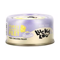 12x 70g Lucky Lou Extra Food filé levesben, csirkefilé nedves macskaeledel