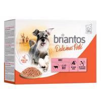 12x100g briantos Delicious Paté Marha nedves kutyatáp 10% kedvezménnyel