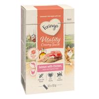 12x10g Feringa Vitality Creamy Snacks macskasnack - Lazac csirkével