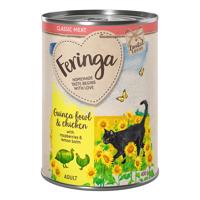 12x400g Feringa Classic Meat Nyári menü gyöngytyúk & csirke nedves macskatáp