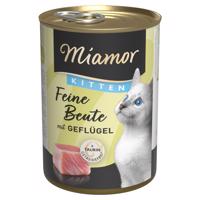 12x400g Miamor Feine Beute Kitten Szárnyas nedves macskatáp