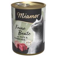 12x400g Miamor Feine Beute pulyka & nyúl nedves macskatáp