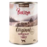 12x400g Purizon Adult Sterilised nedves macskatáp - Csirkefilé pulykával