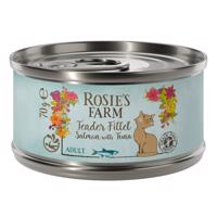 12x70g Rosie's Farm Tender Filet Lazac & tonhal nedves macskatáp 15% árengedménnyel