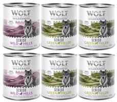 12x800 g Wolf of Wilderness Adult - Single protein nedves kutyatáp 15% kedvezménnyel! - 4x bárány & csirke, 2x kacsa & borjú