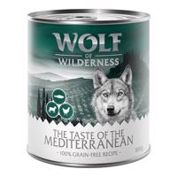 12x800 g Wolf of Wilderness Adult - Single protein nedves kutyatáp 15% kedvezménnyel! - Mediterranean