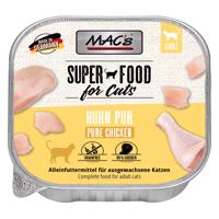16x100 g MAC's Cat Csirke Pur tálcás nedves macskatáp