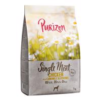 1kg Purizon Single Meat Adult csirke, tök & kamillavirág - gabonamentes száraz kutyatáp rendkívüli árengedménnyel