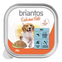 21x300g Briantos Delicious Paté Hal & borsó nedves kutyatáp 20% árengedménnyel