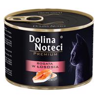 24x185g, Dolina Noteci Premium, lazacban gazdag nedves macskatáp