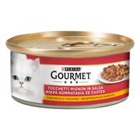 24x195g Gourmet csirke & pulyka nedves macskatáp