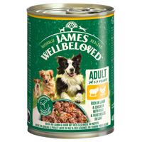 24x400g James Wellbeloved Adult Dog Hypoallergenic bárány & csirke pástétom nedves kutyatáp
