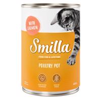 24x400g Smilla szárnyas & lazac nedves macskatáp 20+4 ingyen