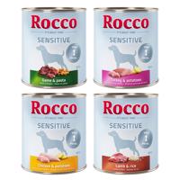 24x800g Rocco Sensitive vegyes csomag 4 fajtával nedves kutyatáp