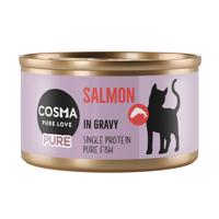 24x80g Cosma Pure lazac nedves macskatáp
