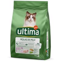 2x7,5kg Ultima Cat Hairball pulyka & rizs száraz macskatáp 10% kedvezménnyel