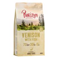 400 g Purizon Adult szarvas & hal gabonamentes száraz macskatáp rendkívüli árengedménnyel