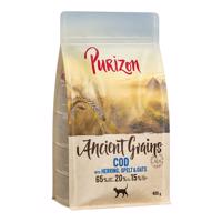 400 g Purizon Adult tőkehal - ősgabona száraz macskatáp rendkívüli árengedménnyel
