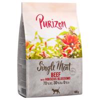 400 g Purizon Single Meat marha & hibiszkuszvirág száraz macskatáp rendkívüli árengedménnyel