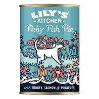 400g Lily's Kitchen gabonamentes menü kutyáknak nedves kutyatáp - Pulyka, lazac & hering