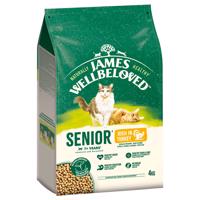 4kg James Wellbeloved Senior Cat Hypoallergenic pulyka & rizs száraz macskatáp