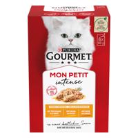 6 x 50 g Gourmet Mon Petit 15% kedvezménnyel! - Szárnyas multipack: kacsa, csirke, pulyka