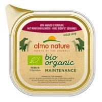 6x100g Almo Nature Daily Menu bio marha & bio zöldség nedves kutyatáp