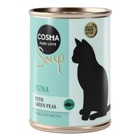 6x100g Cosma Soup tonhal & zöldborsó nedves macskatáp akciós áron