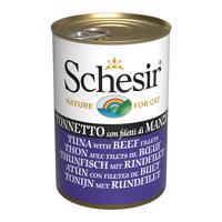 6x140g Schesir tonhal & marhafilé aszpikban nedves macskatáp