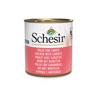 6x285g Schesir Csirke & sárgarépa nedves kutyatáp