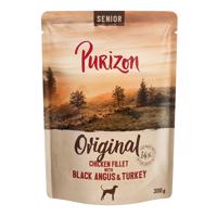 6x300g Purizon Senior csirkefilé Black Angus marhával nedves kutyatáp