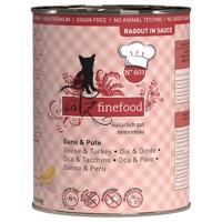 6x380g catz finefood Ragout No.603 liba & pulyka nedves macskatáp