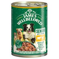 6x400g James Wellbeloved Senior Dog Hypoallergenic bárány & csirke pástétom nedves kutyatáp
