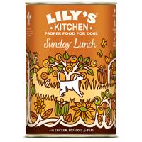 6x400g Lily's Kitchen Dinner nedves kutyatáp - Csirke burgonyával & borsóval