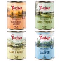 6x400g Purizon nedves kutyatáp - Adult vegyes csomag