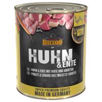 6x800g Belcando Super Premium Csirke, kacsa, köles & sárgarépa nedves kutyatáp