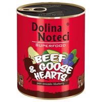 6x800g, Dolina Noteci Superfood, marha- és libaszív, nedves kutyaeledel