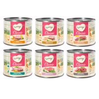 6x800g Feringa Classic Meat Menü Kitten tasakos nedves macskatáp  - Classic Meat Menü vegyes próbacsomag