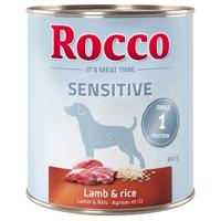 6x800g Rocco Sensitive Bárány & rizs nedves kutyatáp 10% árengedménnyel