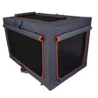 Alu deluxe összecsukható box kutyáknak, macskáknak- L: Sz 61 x Mé 91 x Ma 58 cm