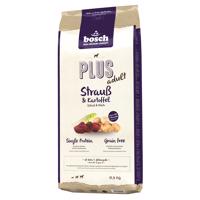 Gazdaságos csoma 2 x 12,5 kg bosch Plus mix - Strucc + burgonya / pisztráng + burgonya