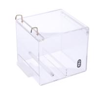 S méret: TIAKI No-Mess akril etetőtál madaraknak H13xSz14xM13cm