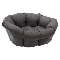 Sofà ágybetét Ferplast Siesta Deluxe kutyakosárhoz, antracit, H 64 x Sz 48 x M 25 cm